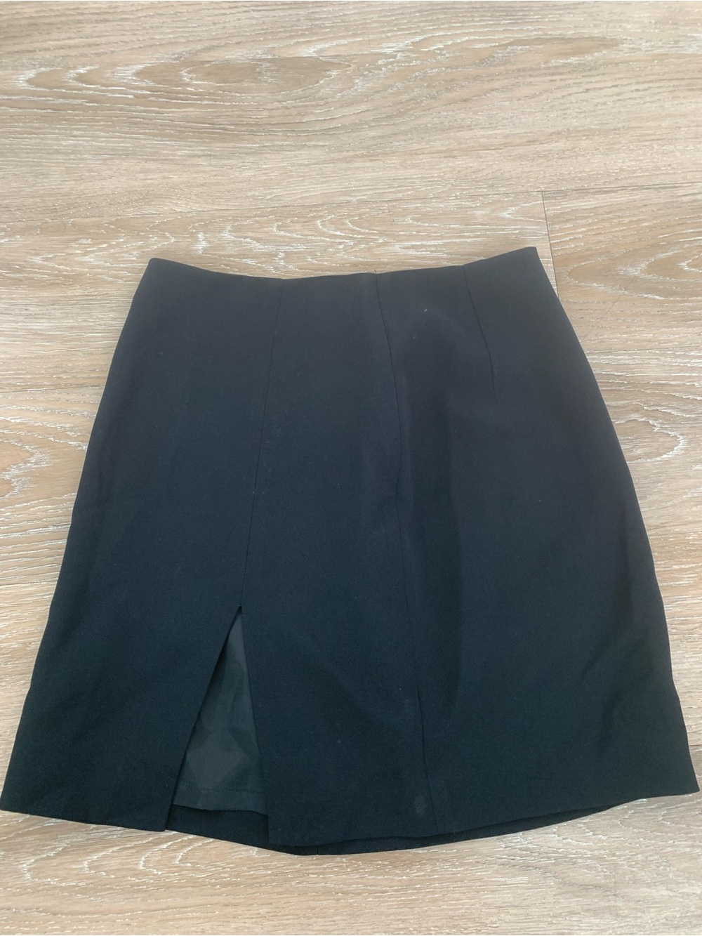 Bebe Classic Black Skirt with Front Slit Size 4